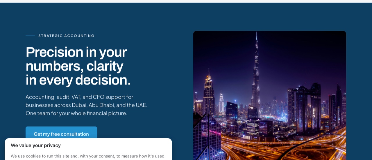 CDA Audit's new website, built by Marble