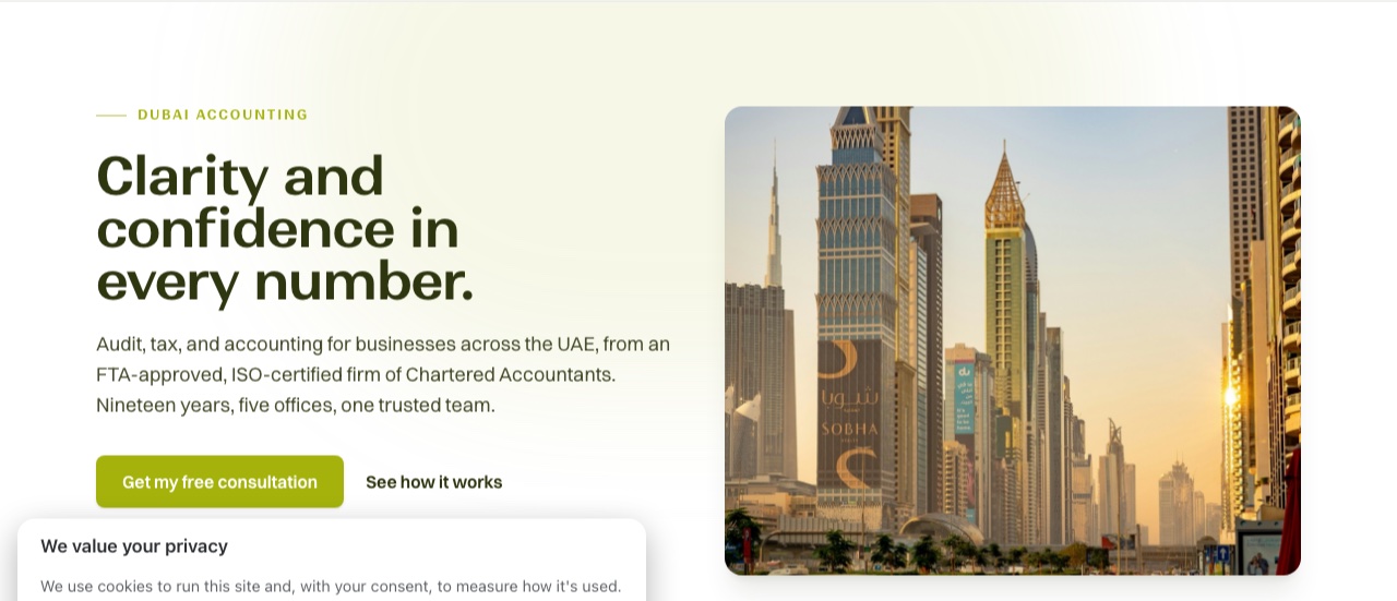 JAXA Chartered Accountants's new website, built by Marble